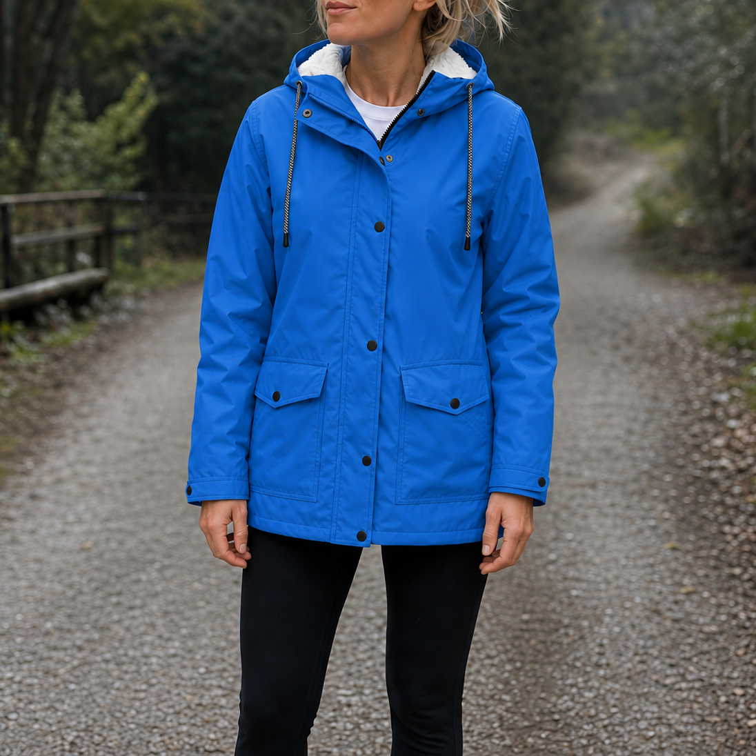 Cozynara Fleece-Lined Jacket - Windproof Women's Coat