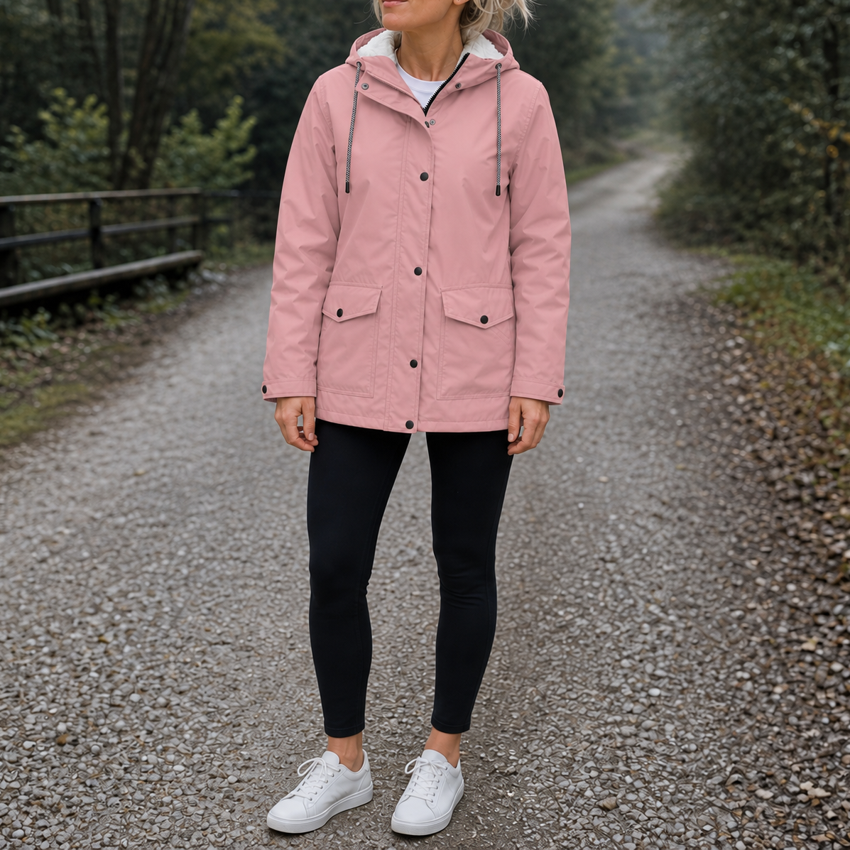 Cozynara Fleece-Lined Jacket - Windproof Women's Coat