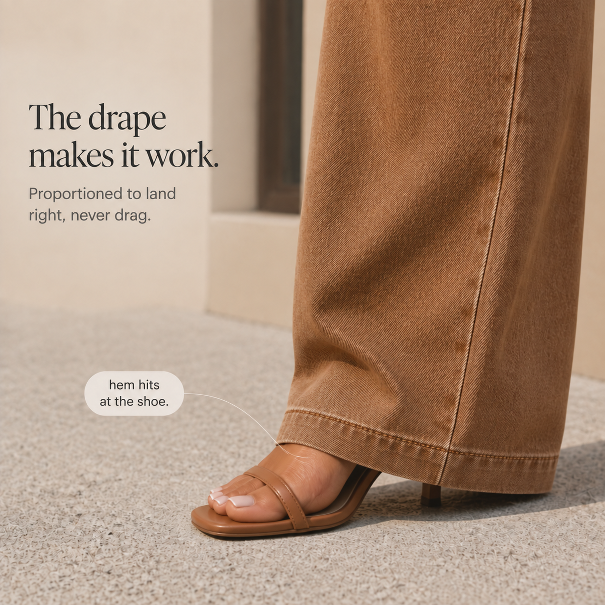 Longline Wide Leg Jeans - Women's High Rise Vintage Jeans