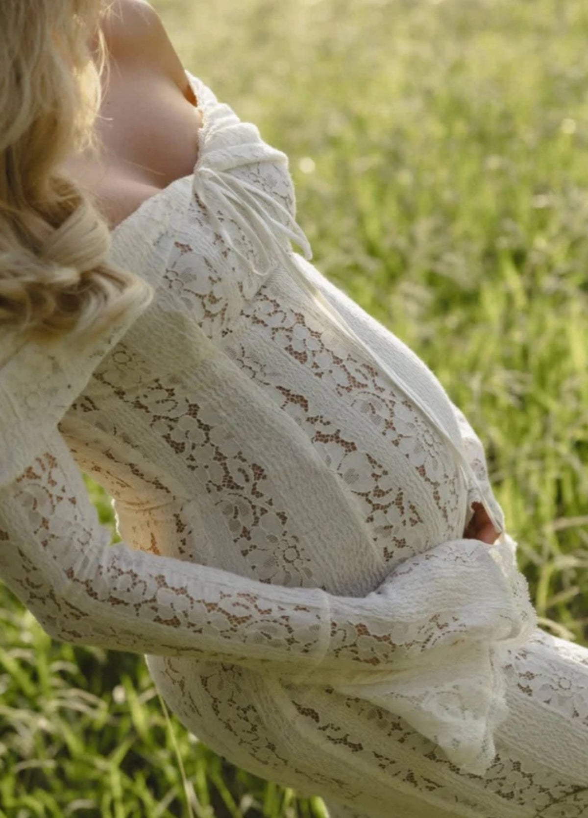 Arielle Lace White Maxi Dress - Women's Occasion Dress