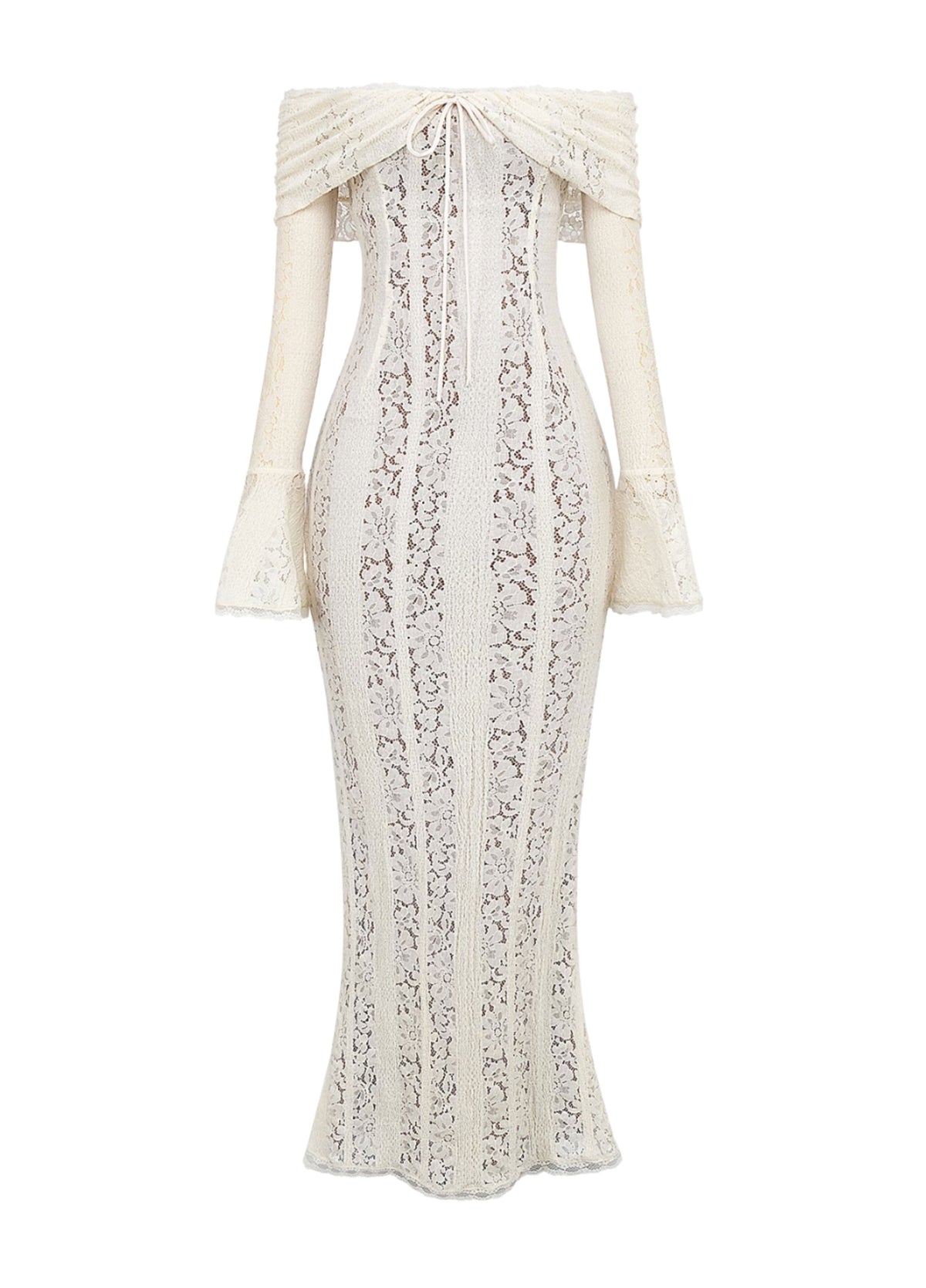 Arielle Lace White Maxi Dress - Women's Occasion Dress