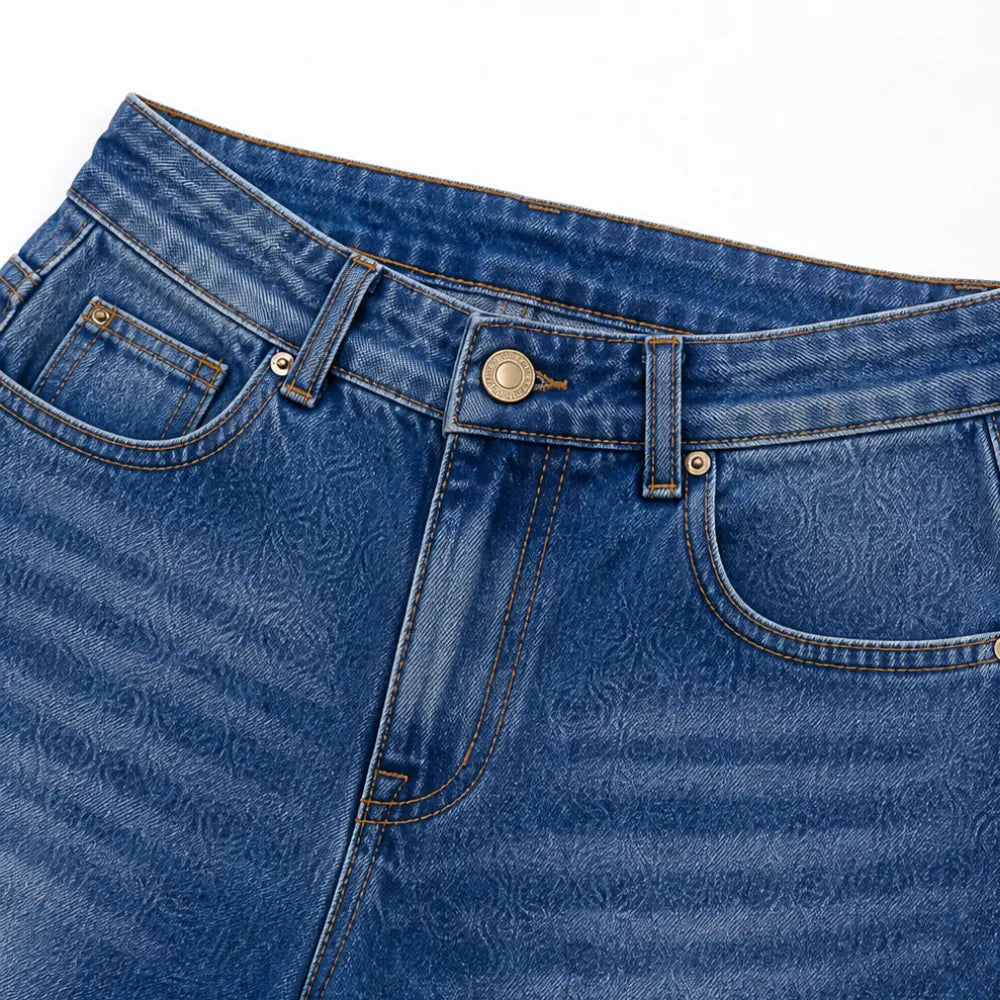 Velmora Wide Leg Jeans - Grommet Side Women's Jeans