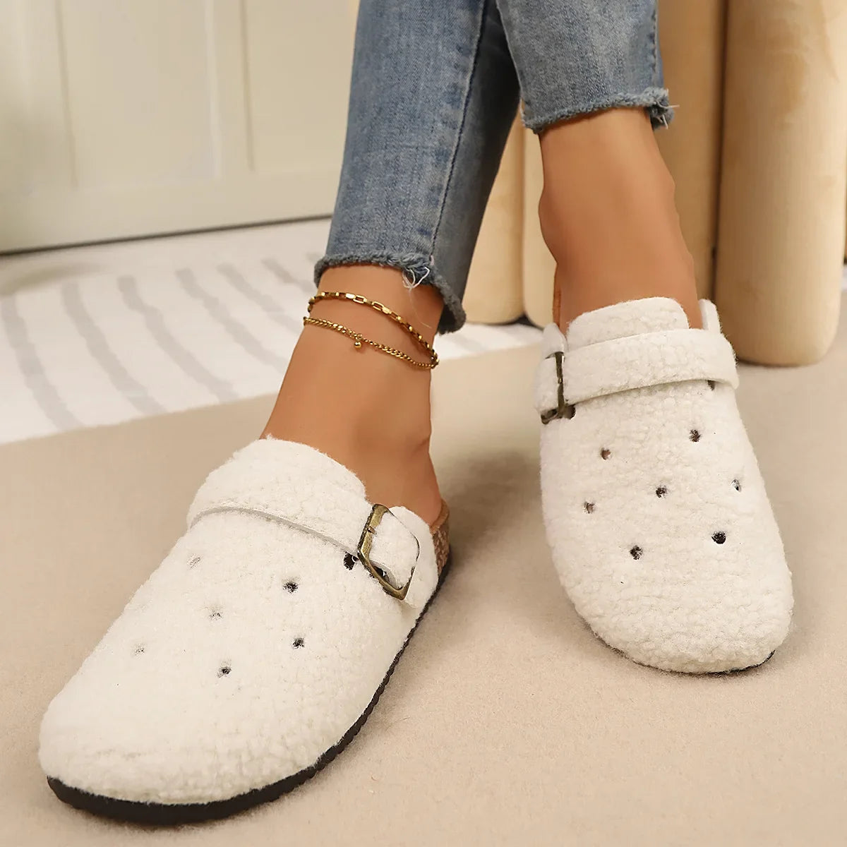Solace Fleece Clogs - Men's Cork Sole Fleece Clogs