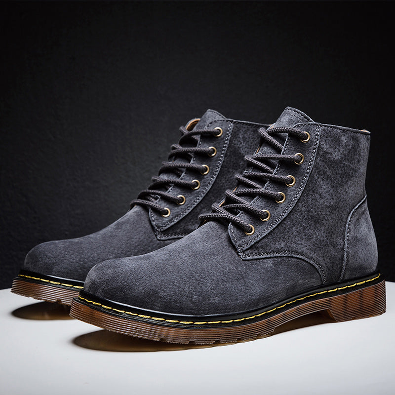 Highland Suede Boots - Men's Lace Up Suede Boots