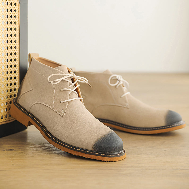 Grantley Suede Boots - Men's Lace Up Chelsea Boots
