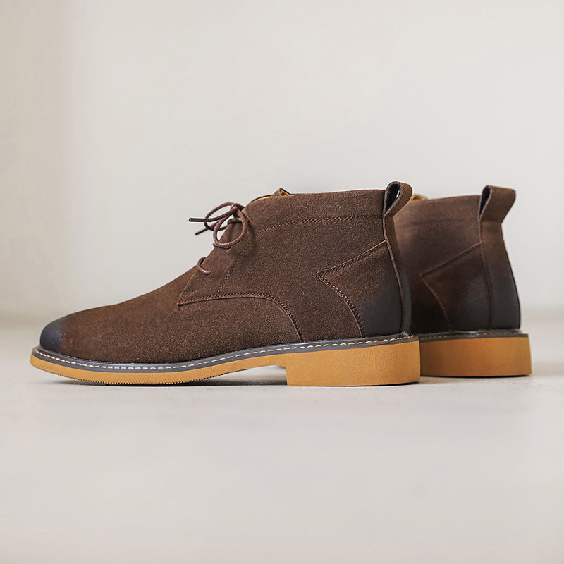 Grantley Suede Boots - Men's Lace Up Chelsea Boots