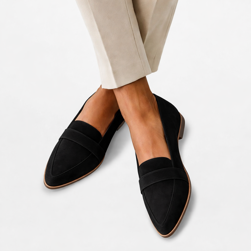Orthopaedic Suede Loafers - Women's Pointed Loafers