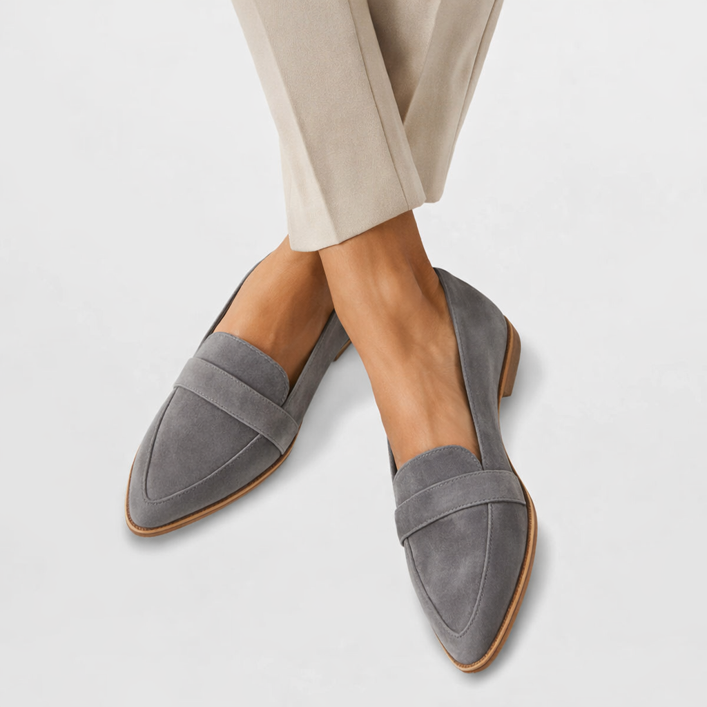 Orthopaedic Suede Loafers - Women's Pointed Loafers