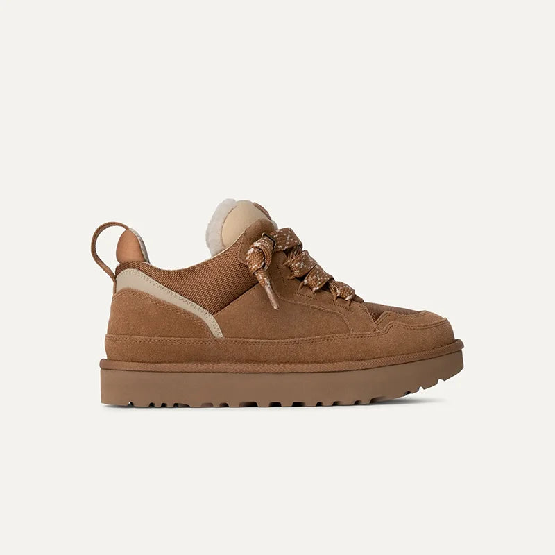Fleece Lined Platform Trainers - Women's Winter Trainers