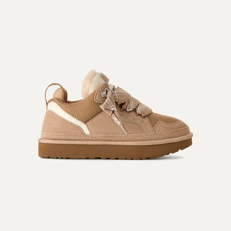 Suede Platform Trainers - Women's Lined Winter Trainers