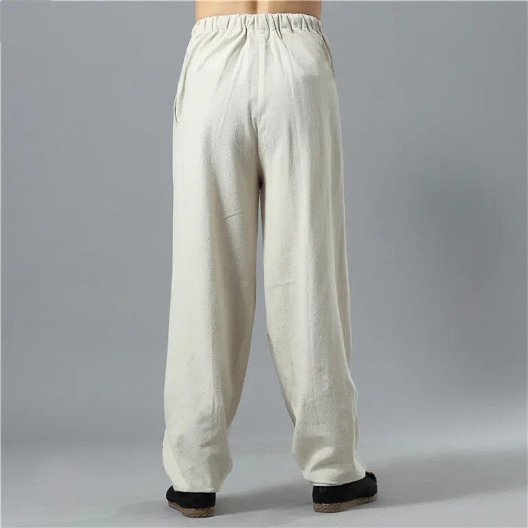 Kodama Linen Pants - Men's Baggy Linen Trousers