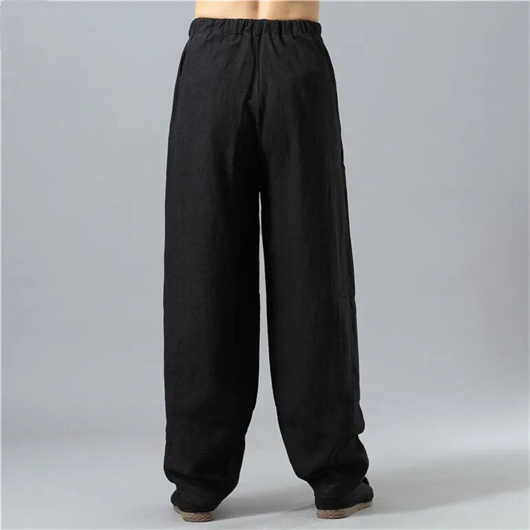 Kodama Linen Pants - Men's Baggy Linen Trousers