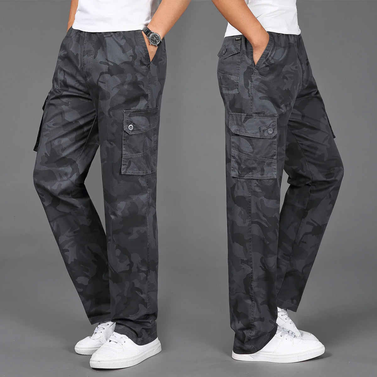 Ranger Camo Cargo Pants - Men's Straight Fit Cargos