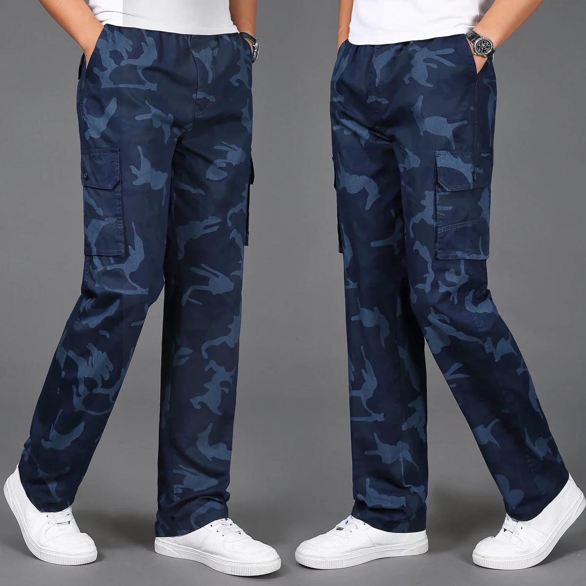 Ranger Camo Cargo Pants - Men's Straight Fit Cargos