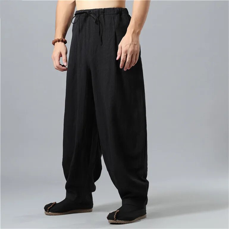 Kodama Linen Pants - Men's Baggy Linen Trousers