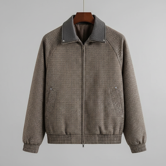 Callahan Sport Jacket - Men's Micro Check Zip Jacket
