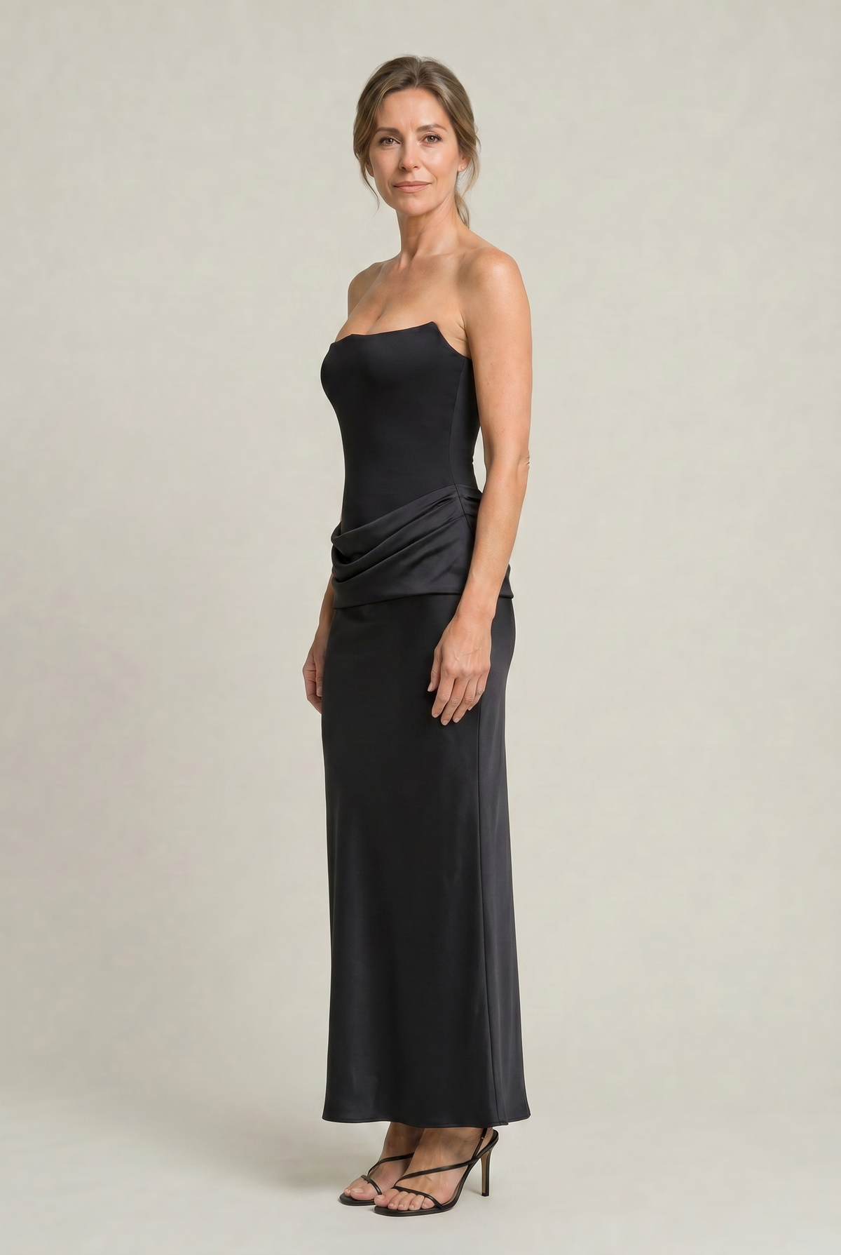 Corset Strapless Maxi Dress - Women's Occasion Dress