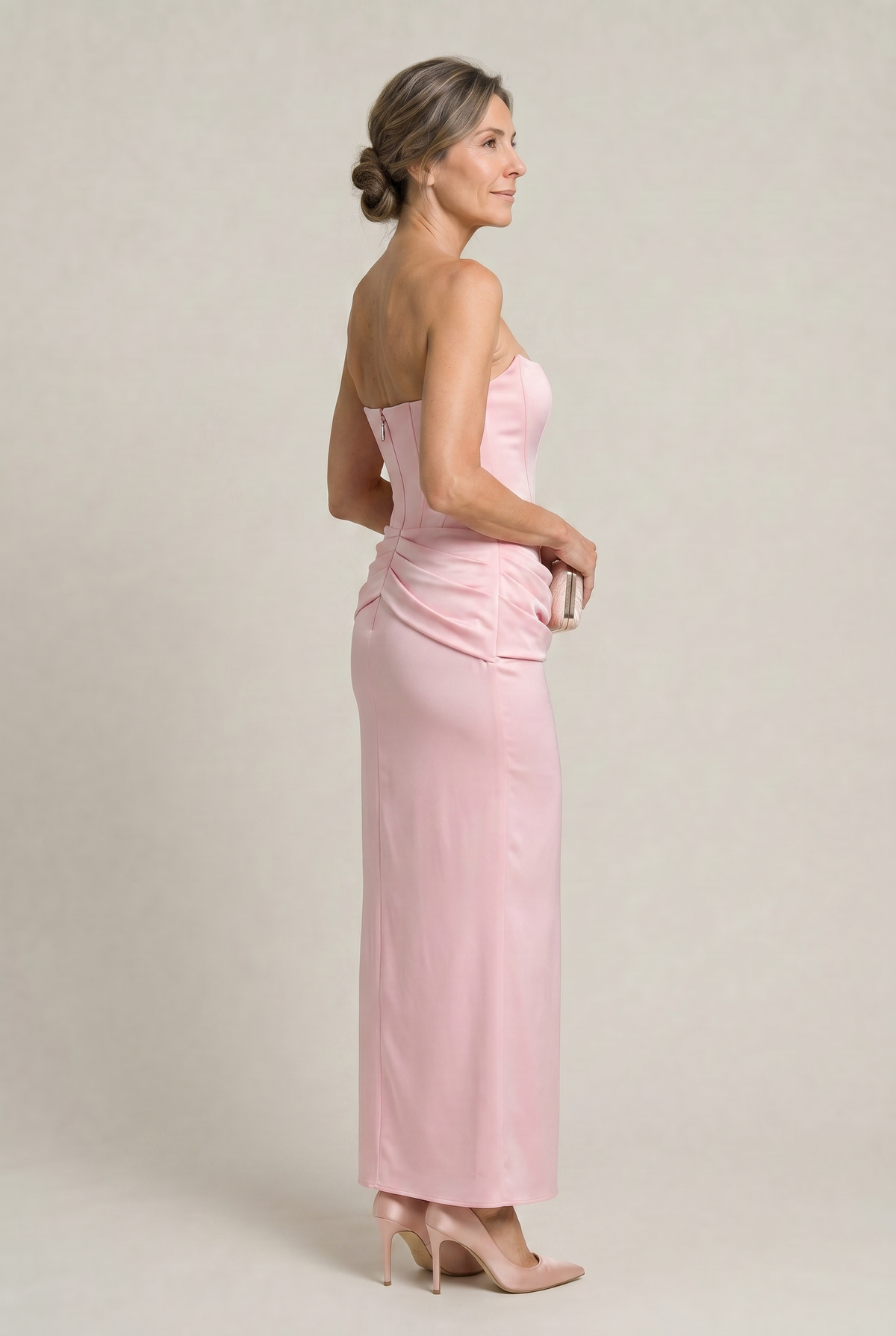 Corset Strapless Maxi Dress - Women's Occasion Dress
