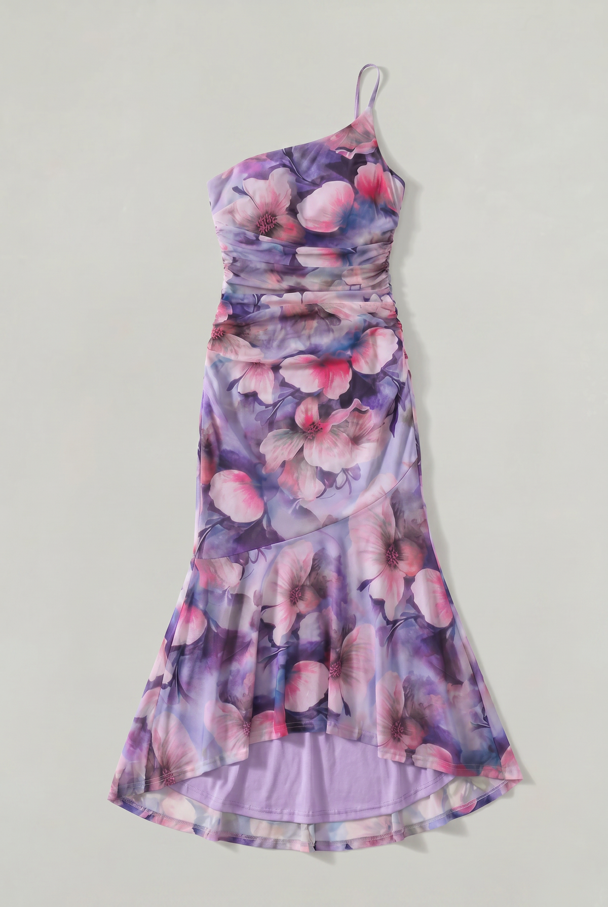 Women's A-Line Floral Maxi Dress - Strapless Dress