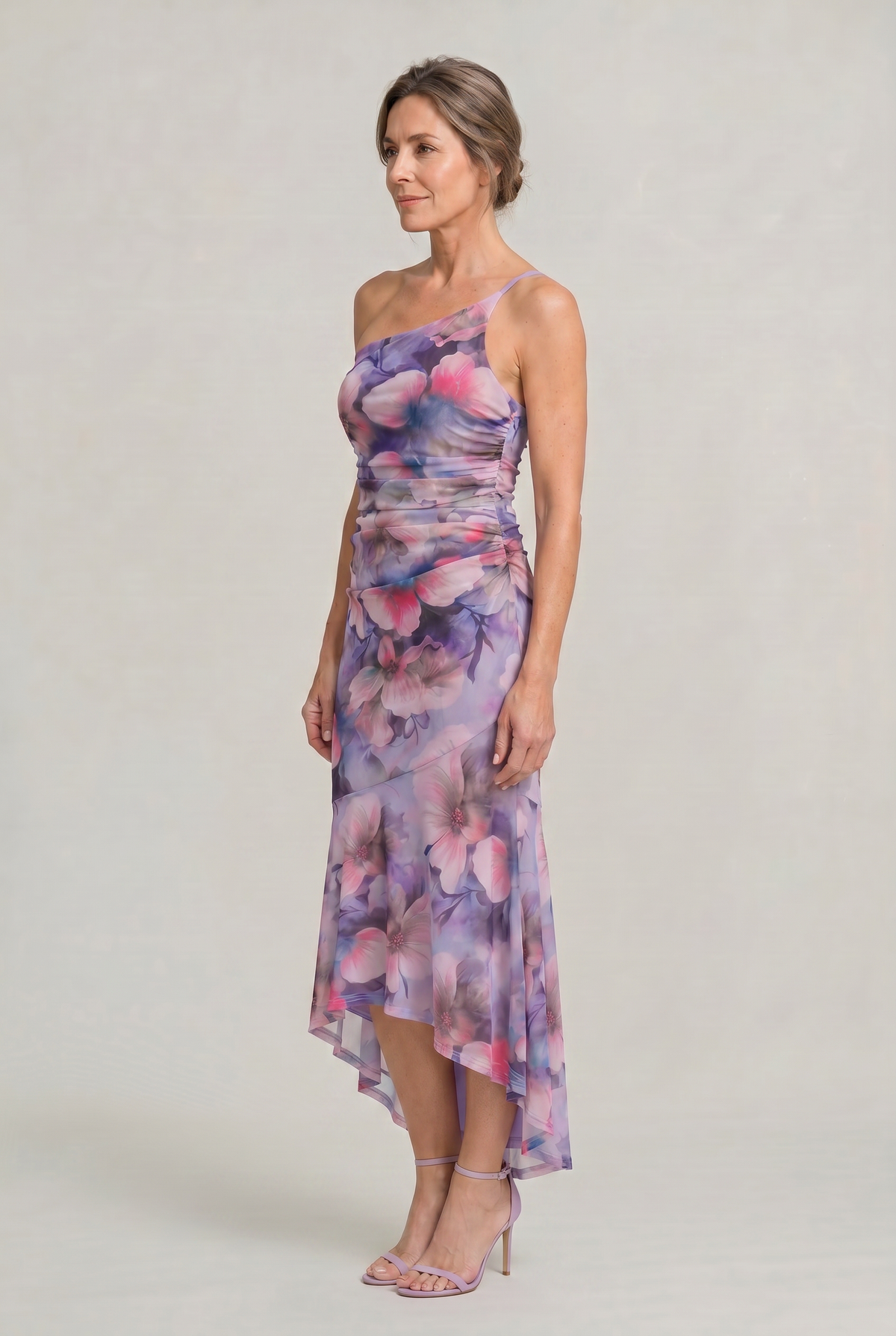 Women's A-Line Floral Maxi Dress - Strapless Dress