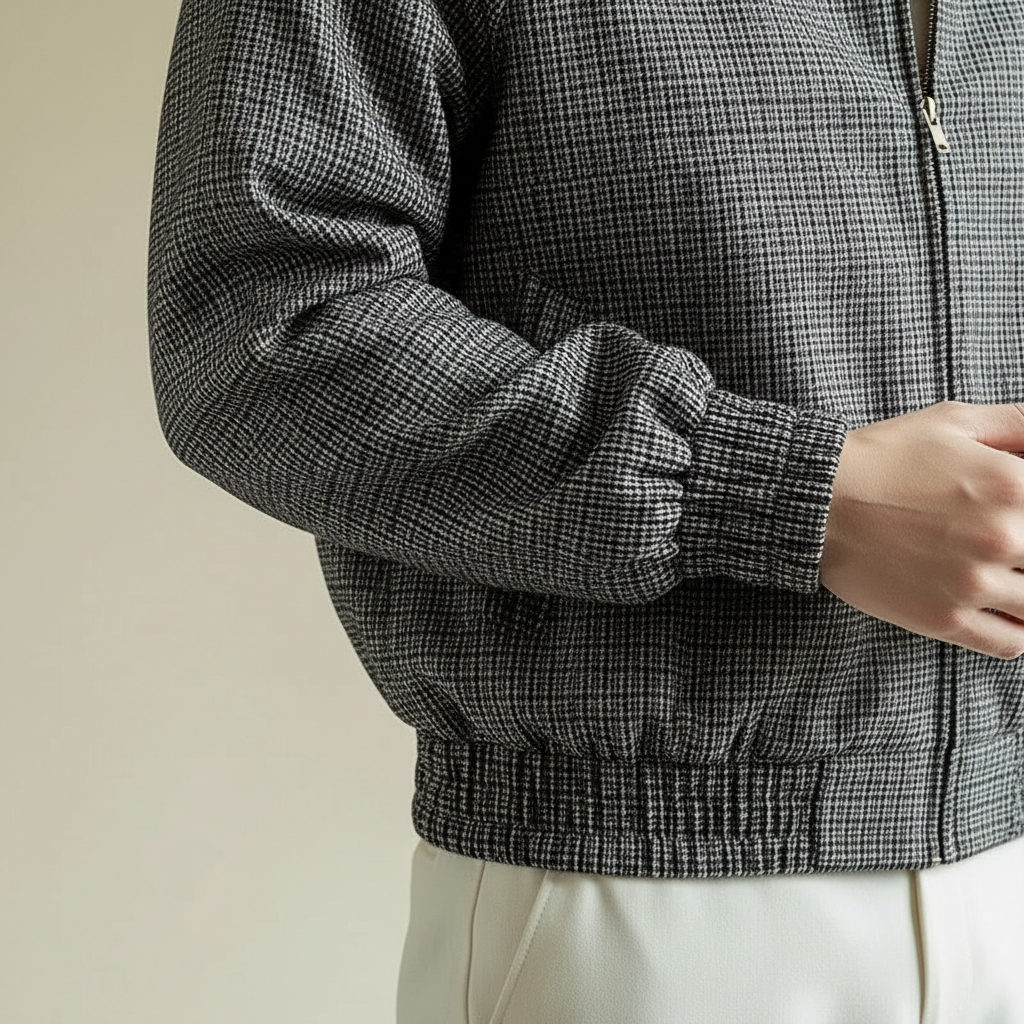 Callahan Sport Jacket - Men's Micro Check Zip Jacket