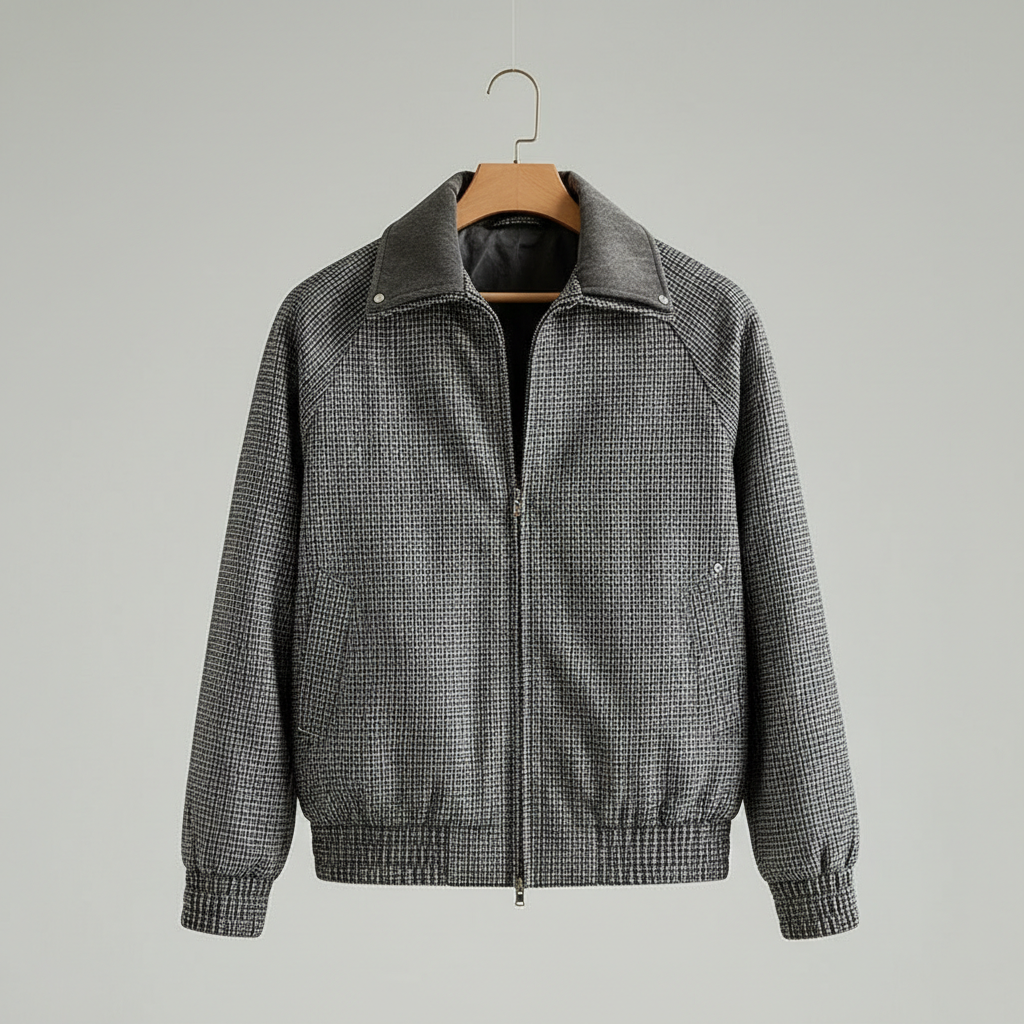 Callahan Sport Jacket - Men's Micro Check Zip Jacket