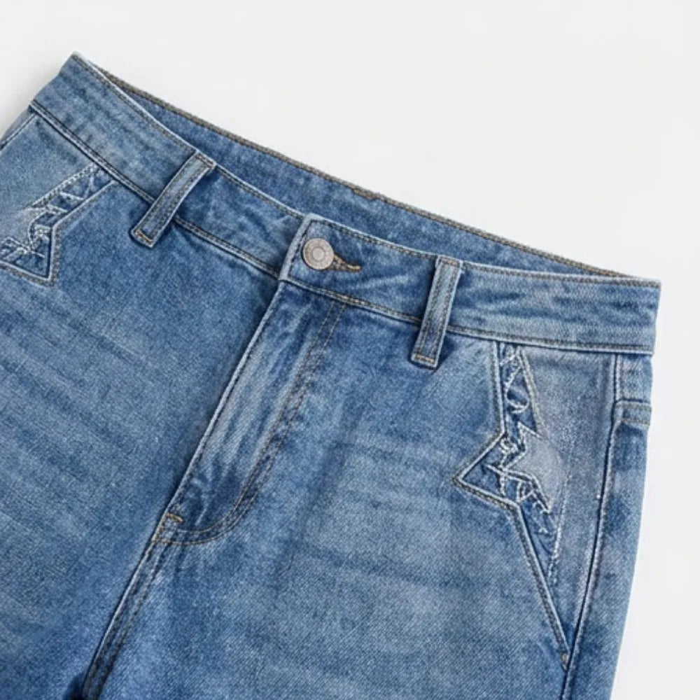 Luvenza Vintage Flare Jeans - Wide Leg Women's Jeans