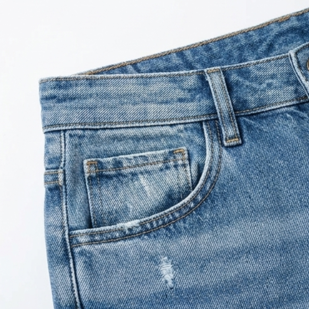 Vivara Fringed Cropped Jeans - Women's Straight Leg Jeans