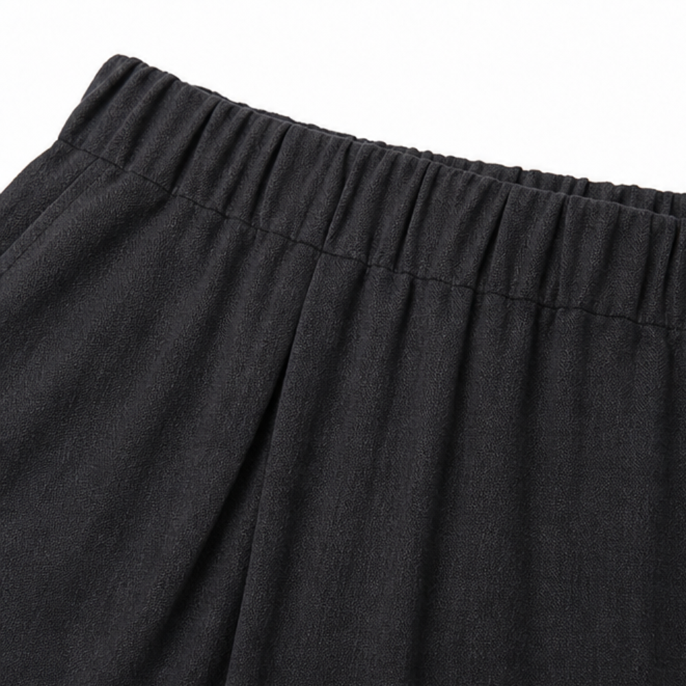 Solivia Tulip Hem Pants - Women's Cropped Wide Leg Pants