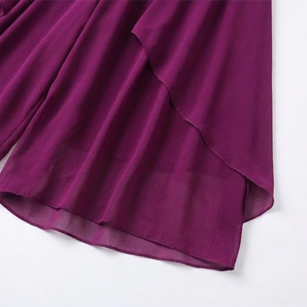 Sevella Culottes - Women's High Waist Chiffon Skirt Pants