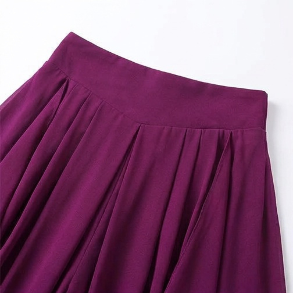 Sevella Culottes - Women's High Waist Chiffon Skirt Pants