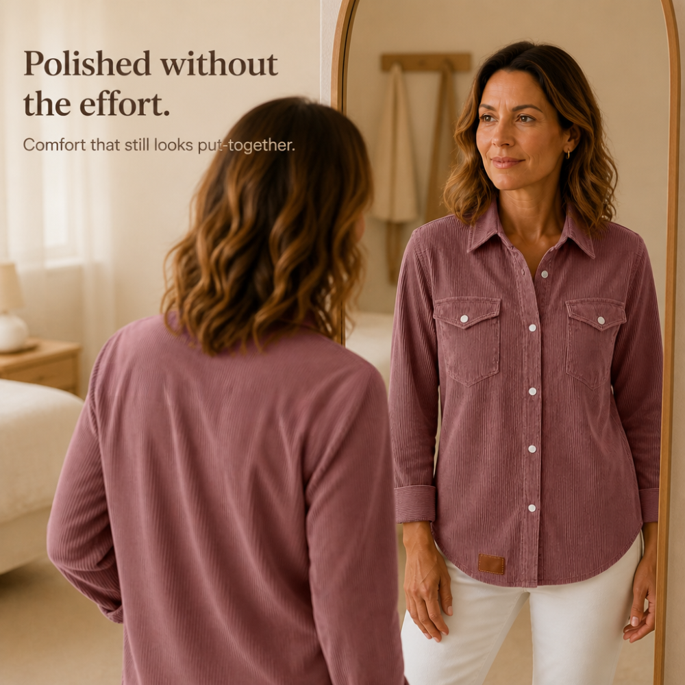 Ribwell Ribbed Knit Shacket - Women's Button Front Shirt