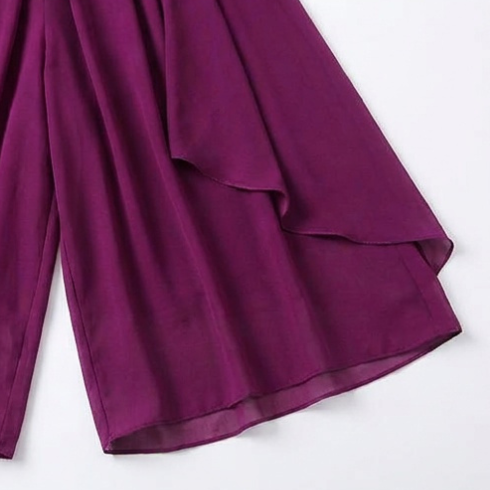 Sevella Culottes - Women's High Waist Chiffon Skirt Pants