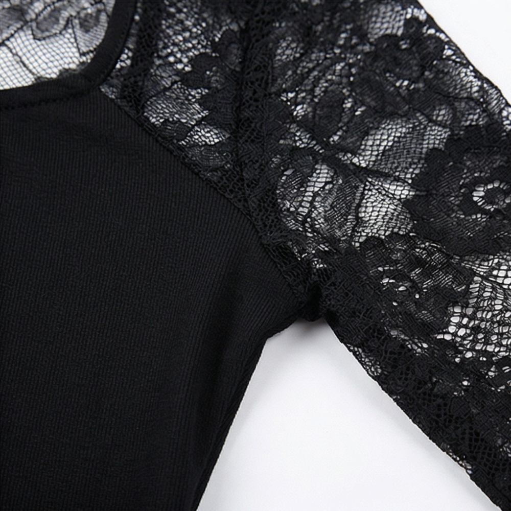Lacelle Lace Sleeve Top - Women's Floral Lace Top