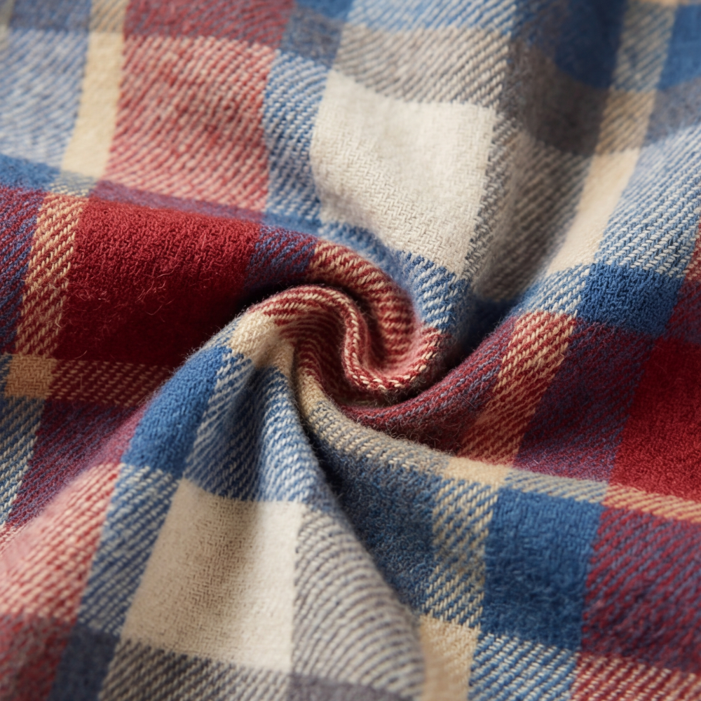 Weslyn Plaid Hooded Jacket - Women's Denim Trim Shacket