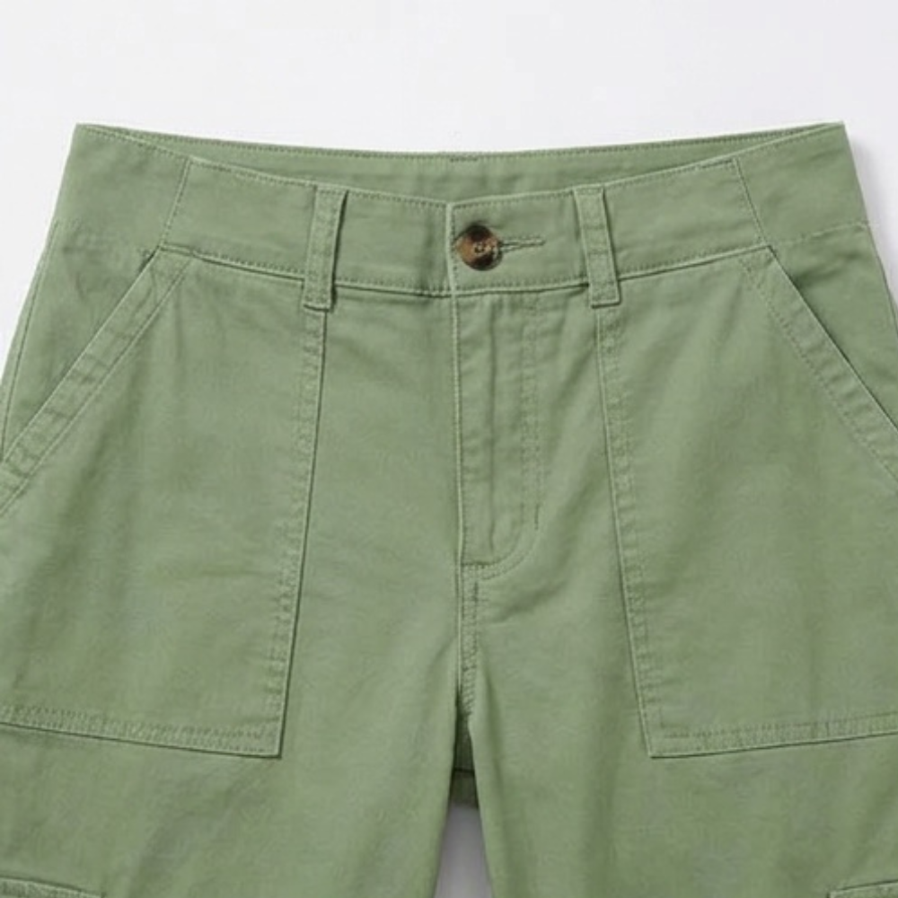 Movana Stretch Cargo Capri - Women's Capri with Pockets