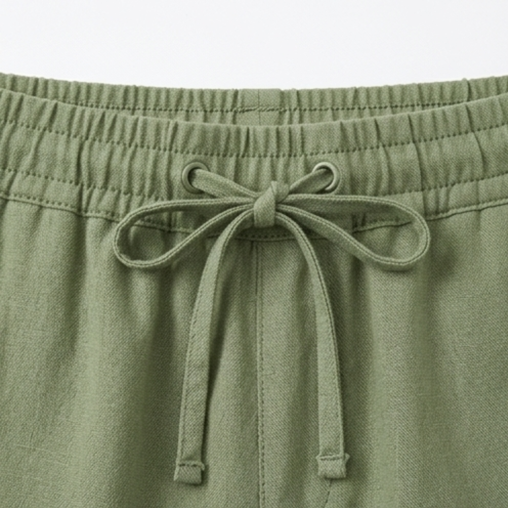 Lyora Capri Pants - Women's Drawstring Cropped Trousers