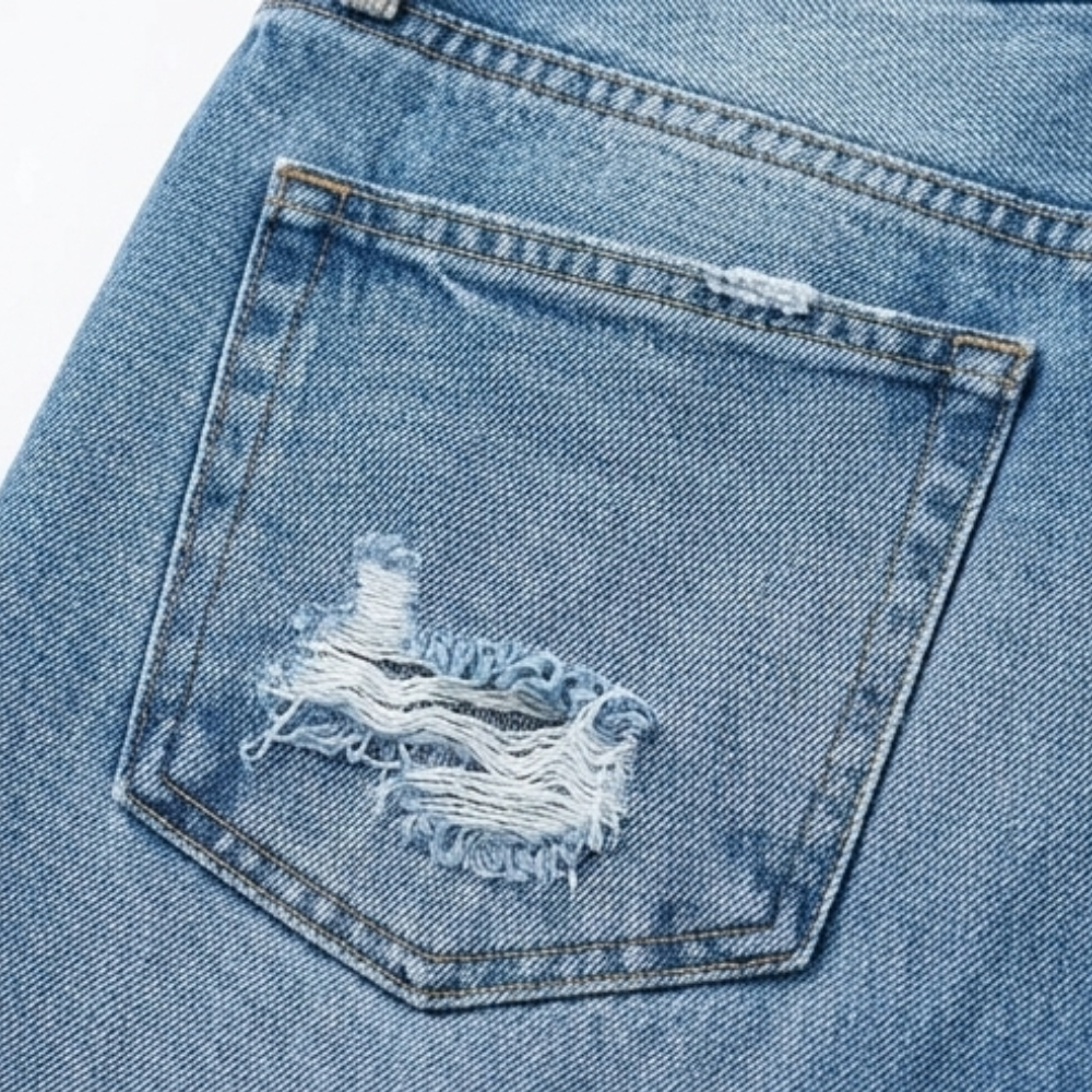 Vivara Fringed Cropped Jeans - Women's Straight Leg Jeans