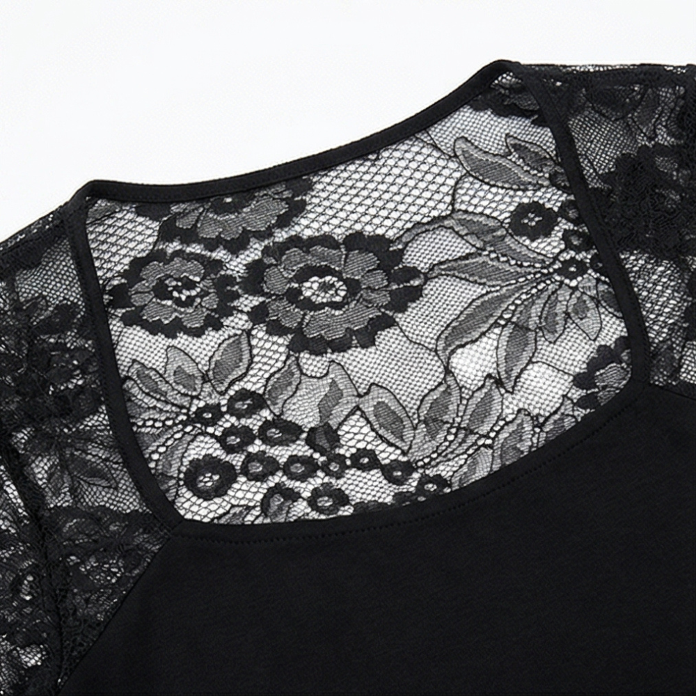 Lacelle Lace Sleeve Top - Women's Floral Lace Top