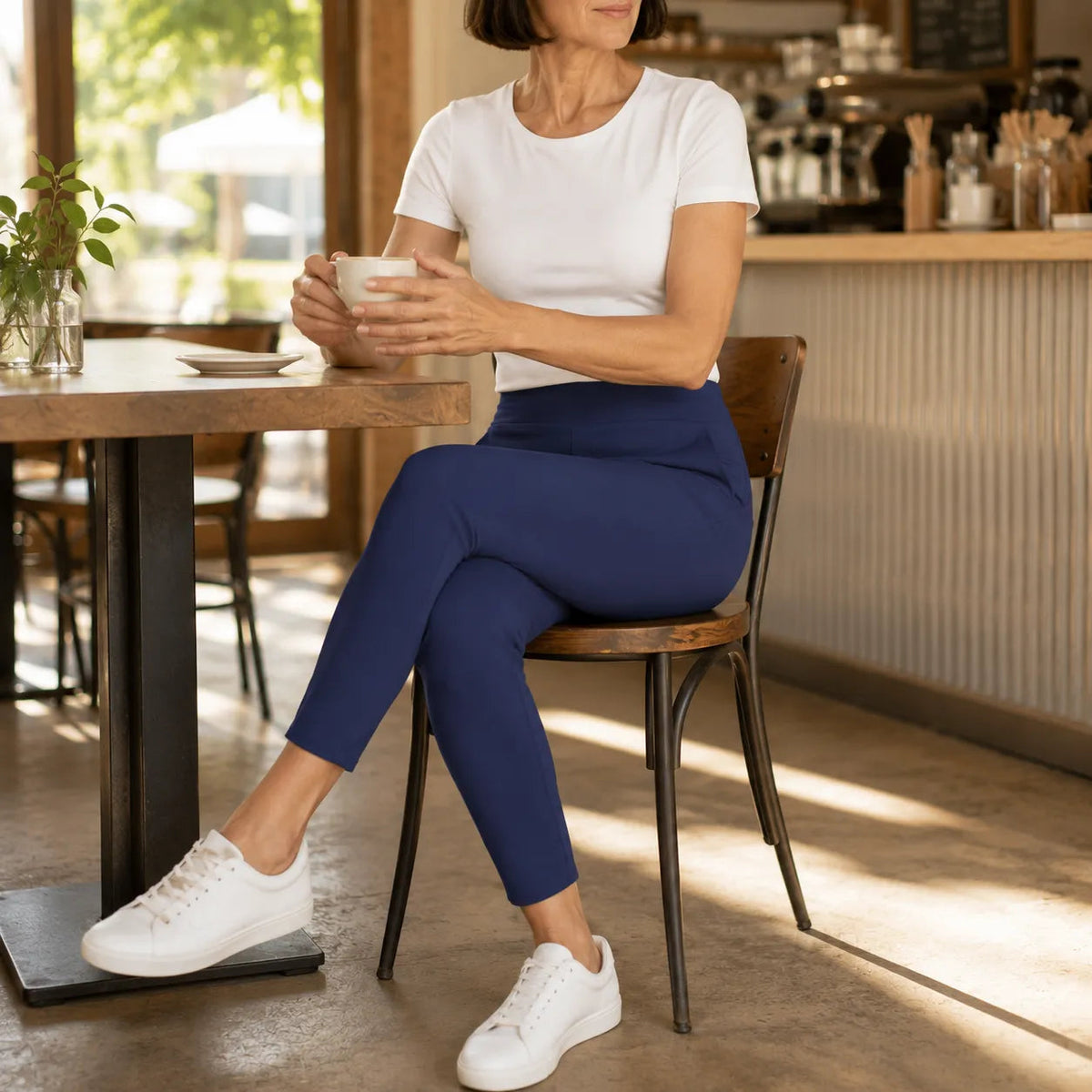 Wearlyn Stretch Ankle Pants - Women's High Waist Trousers