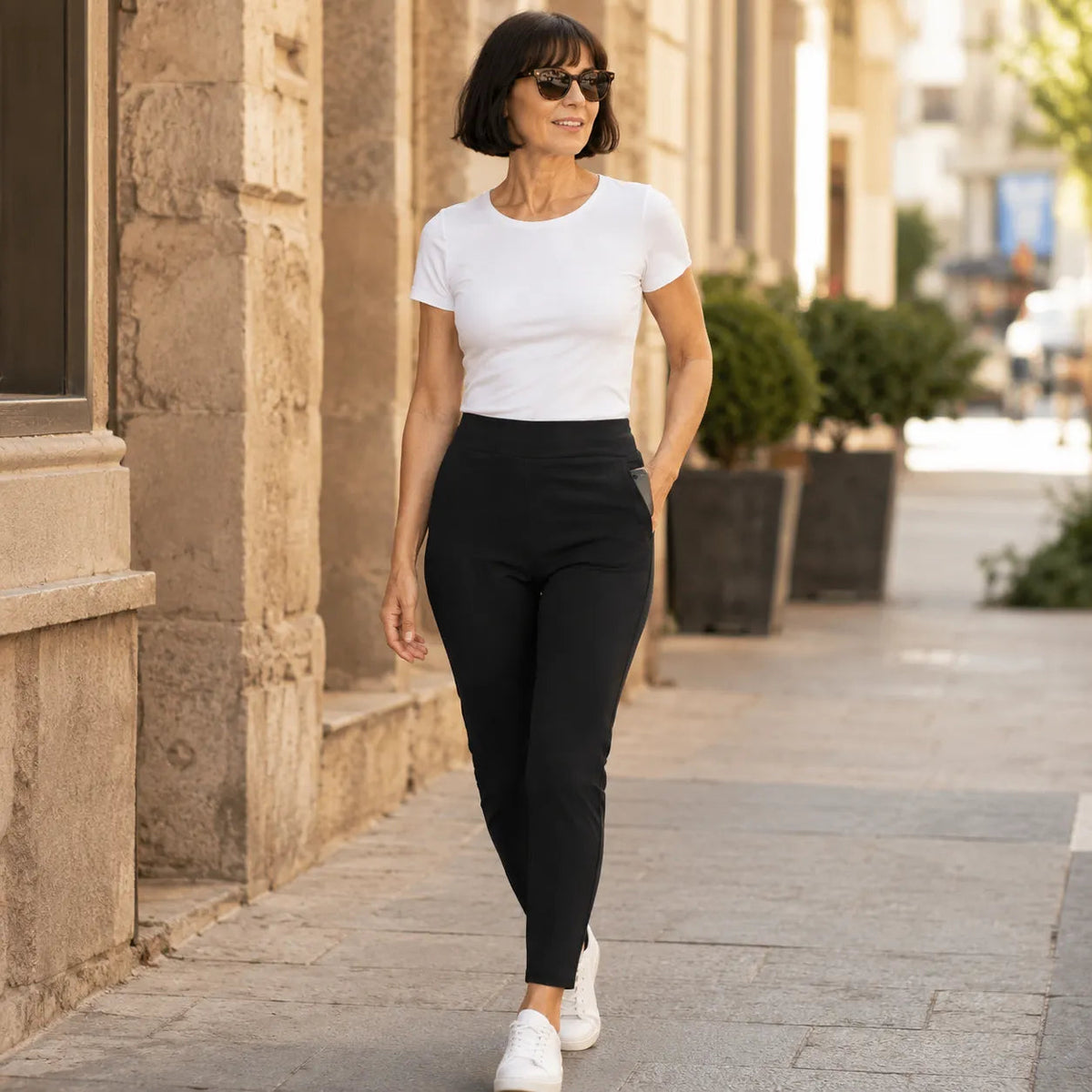Wearlyn Stretch Ankle Pants - Women's High Waist Trousers
