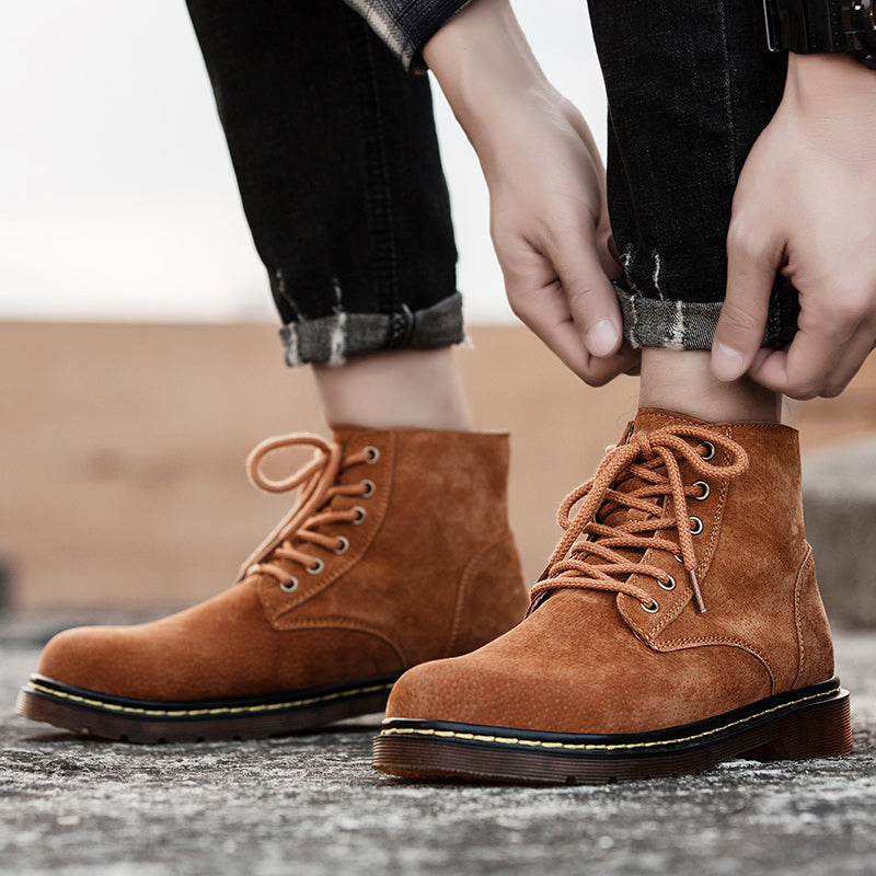 Highland Suede Boots - Men's Lace Up Suede Boots