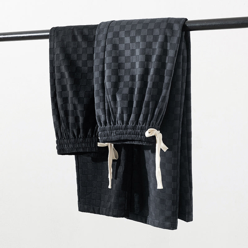 Arlo Sweatpants - Men's Check Relaxed Joggers