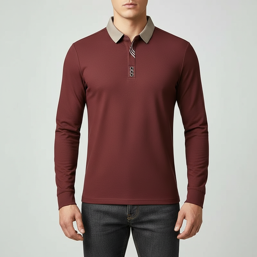 Portofino Long-Sleeve Polo Shirt - Men's Knit Polo