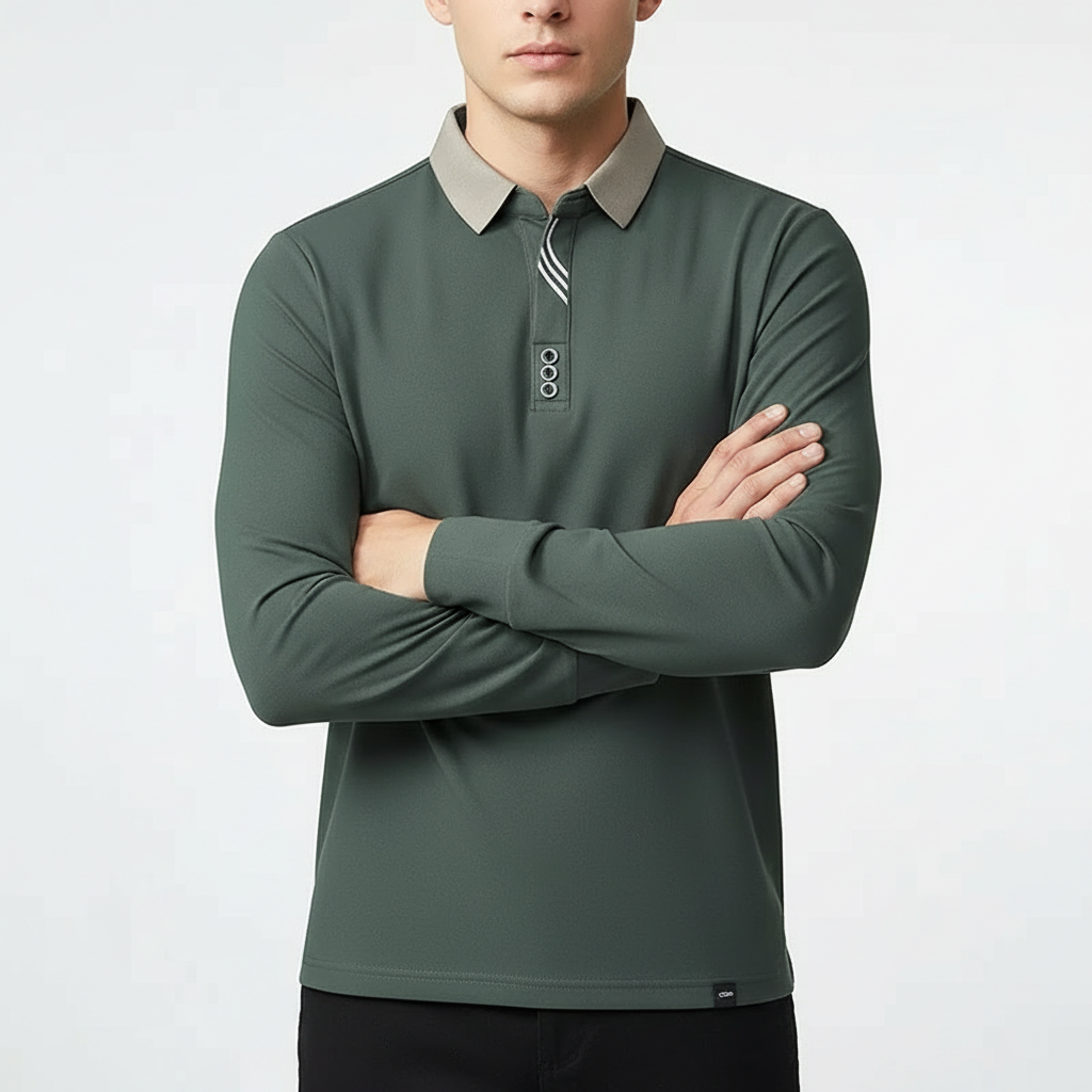 Portofino Long-Sleeve Polo Shirt - Men's Knit Polo