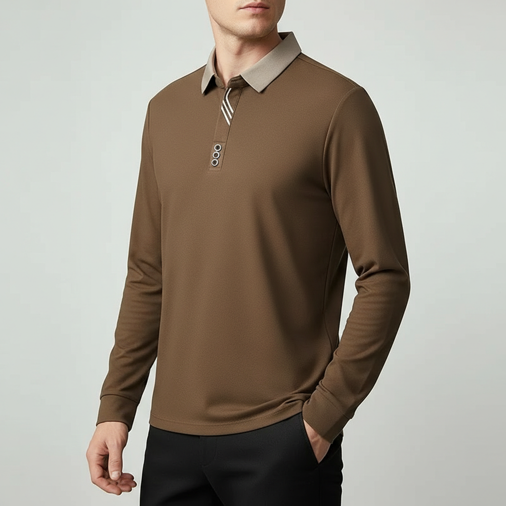 Portofino Long-Sleeve Polo Shirt - Men's Knit Polo