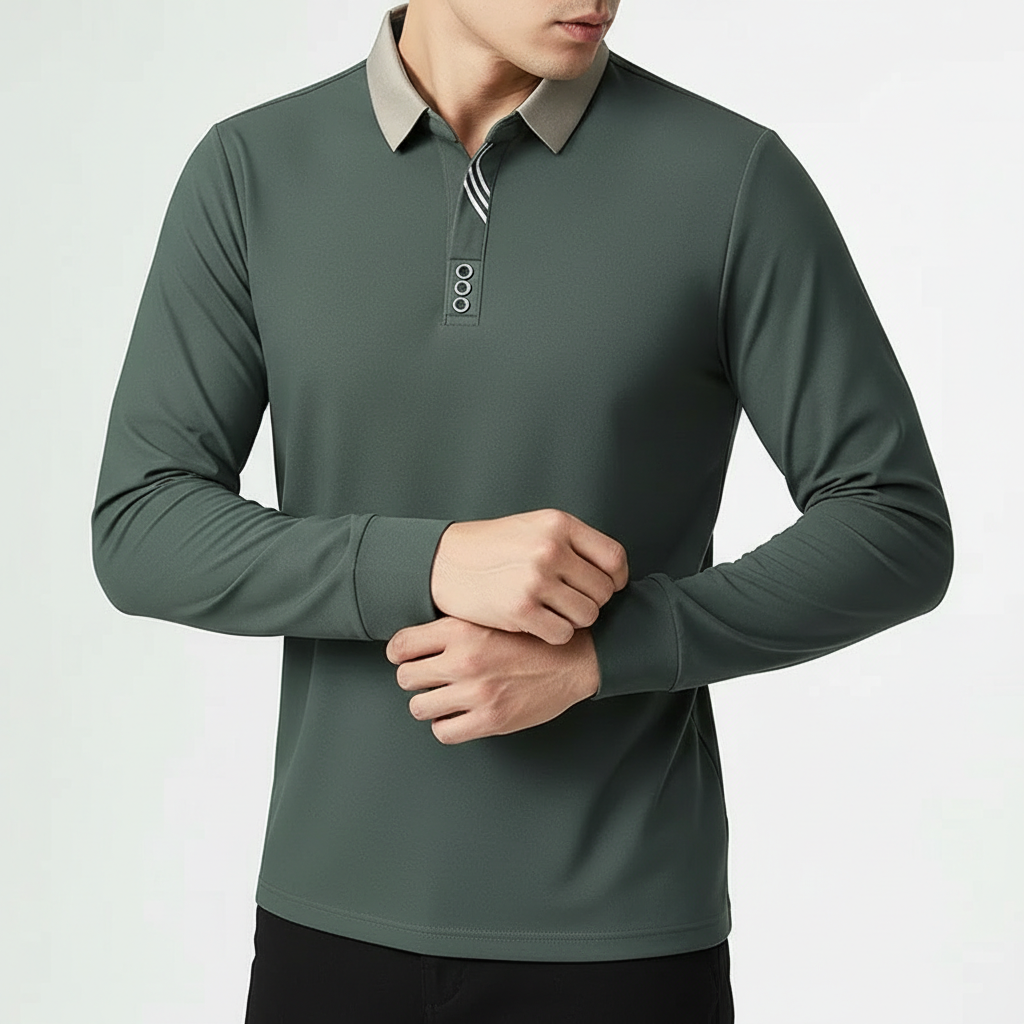 Portofino Long-Sleeve Polo Shirt - Men's Knit Polo