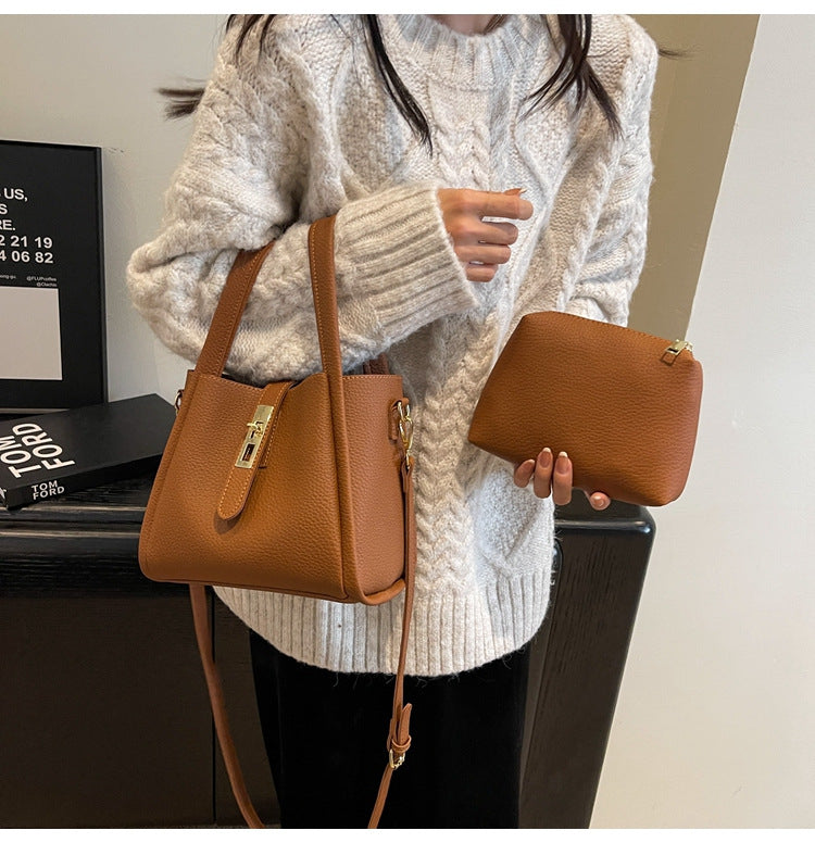 Leather Tote Bag - Everyday Women's Crossbody Bag