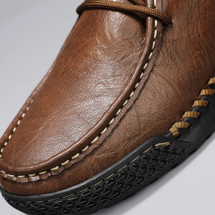 Torino Leather Loafers - Hand Stitched Men's Loafers