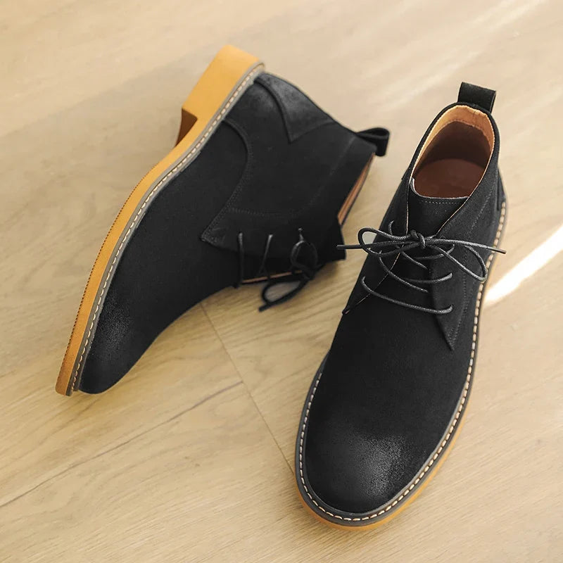 Grantley Suede Boots - Men's Lace Up Chelsea Boots